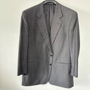 Corneliani Men's Gray Two Button Blazer Business Casual Career‎ Jacket 44R
